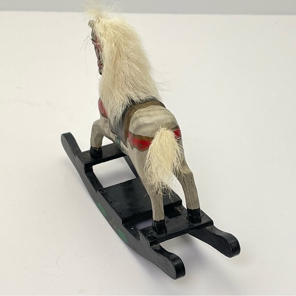 Folk Vintage Rocking Horse Holiday - Picture 4 of 15